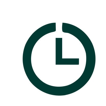 Minimalist Clock Face Logo #003932