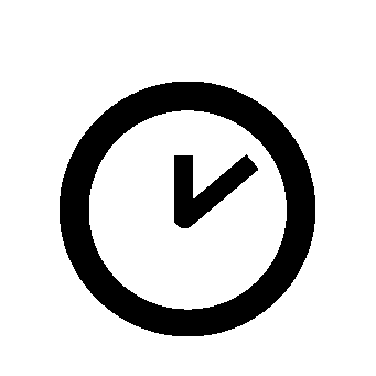 Clock Face Minimal Logo