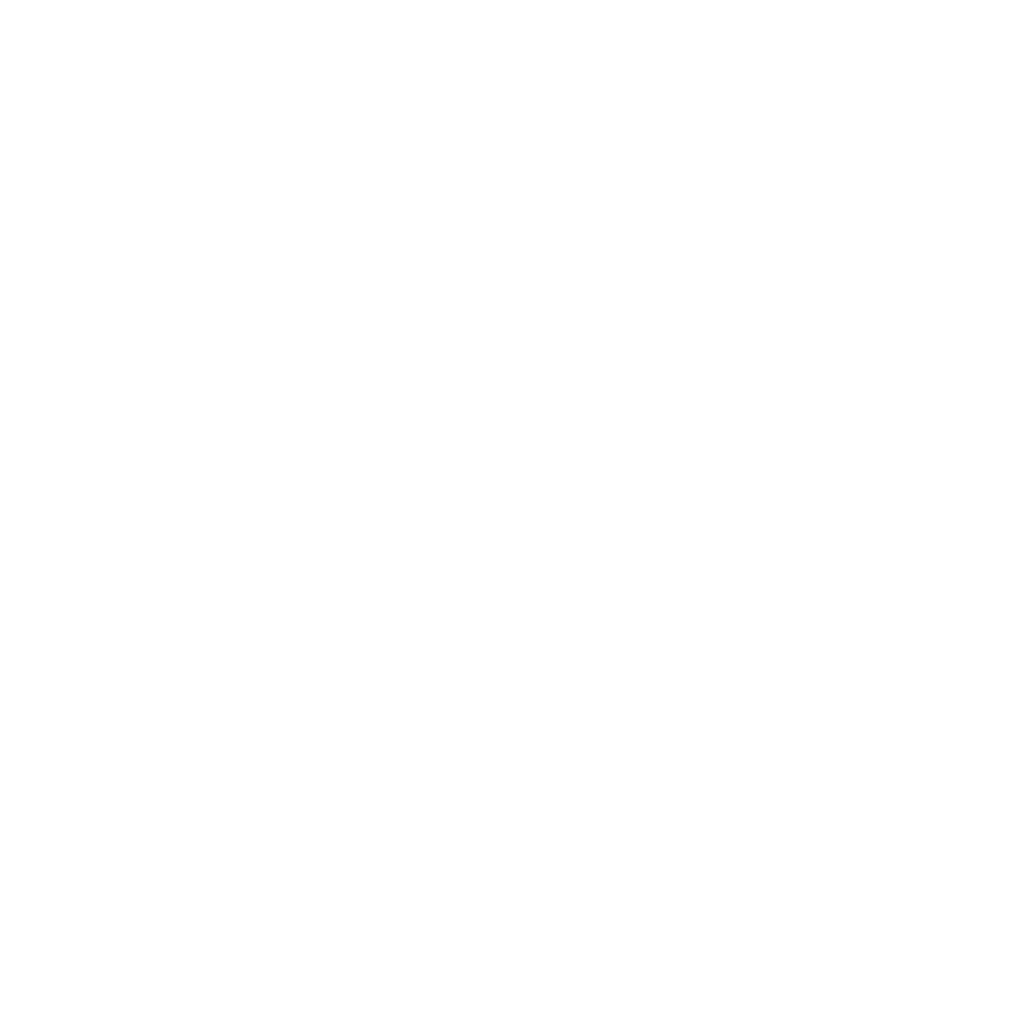 Clock Face Minimal Logo #ffffff