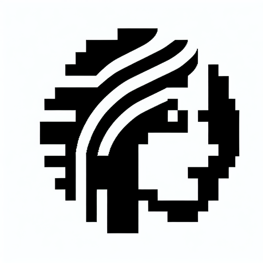 Pixelated Person Logo