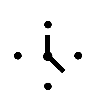 Minimalist Clock Face Logo