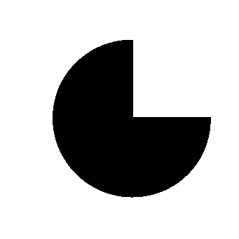 Pie Chart Clock Logo