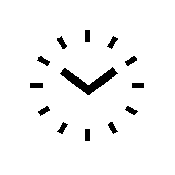 Minimalist Clock Face Logo