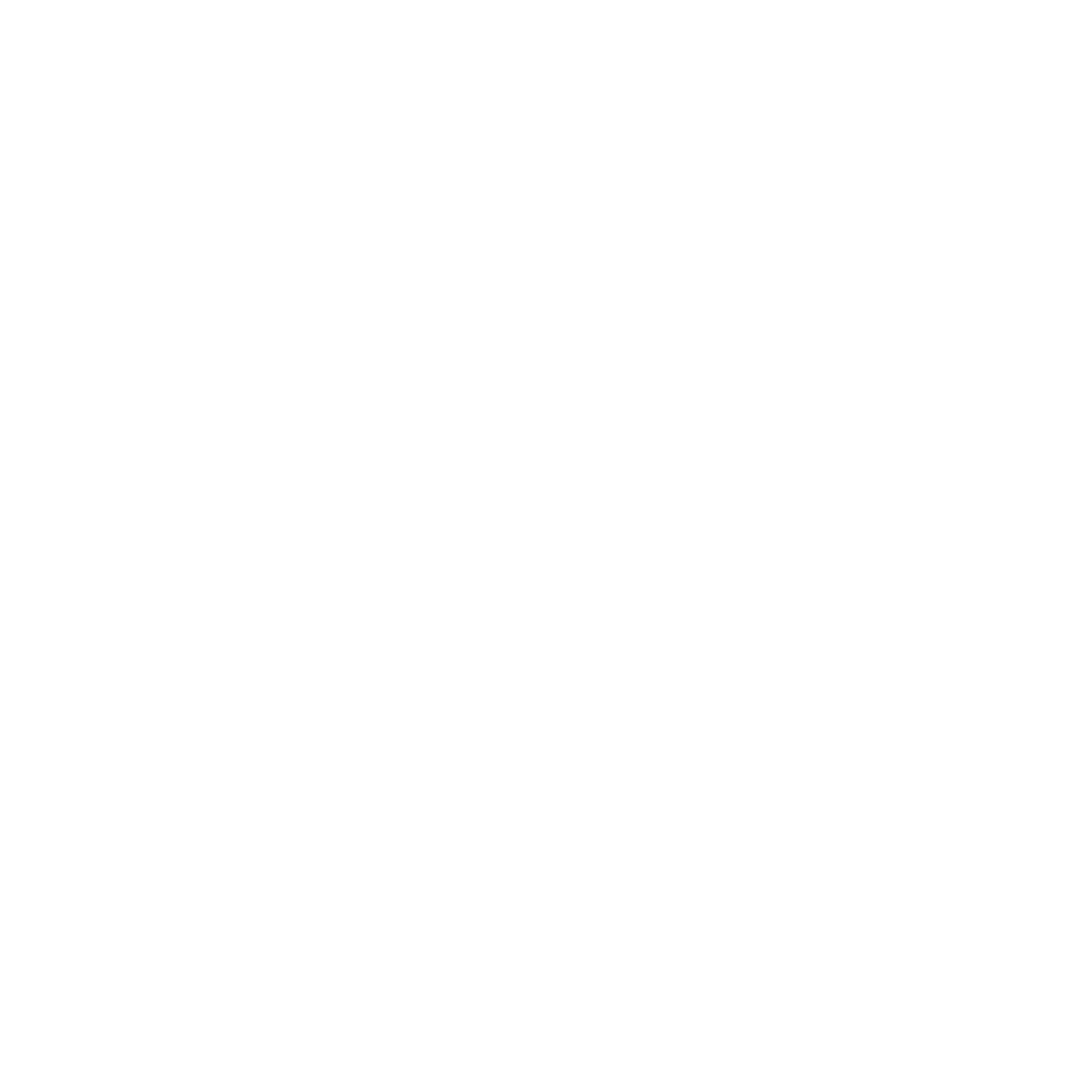 Minimalist Clock Face Logo #ffffff