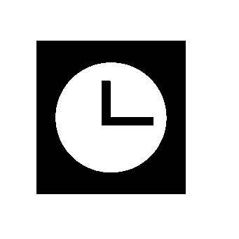 Clock Square Frame Logo