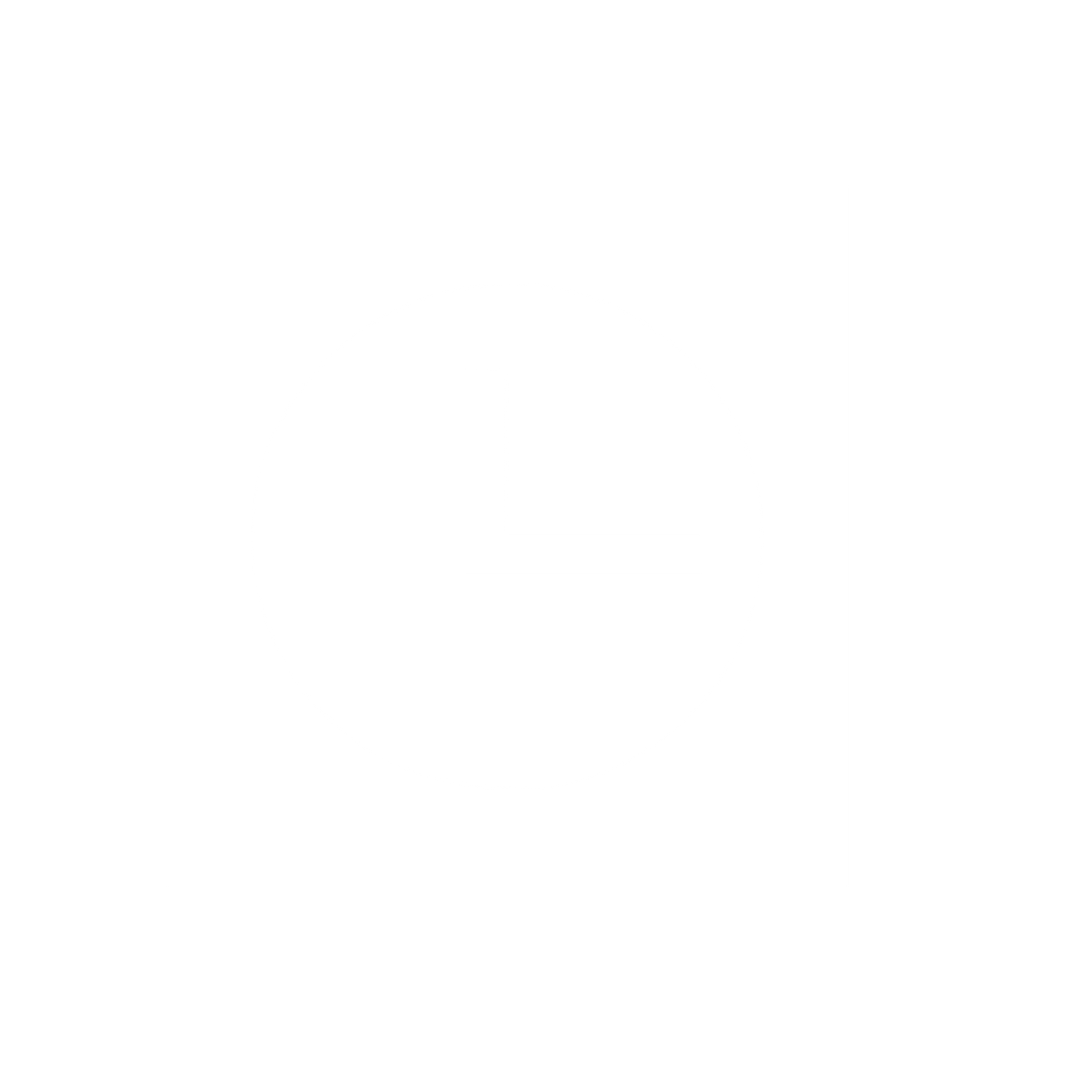 Clock Square Frame Logo #ffffff