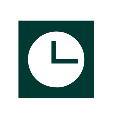 Clock Square Frame Logo #003932
