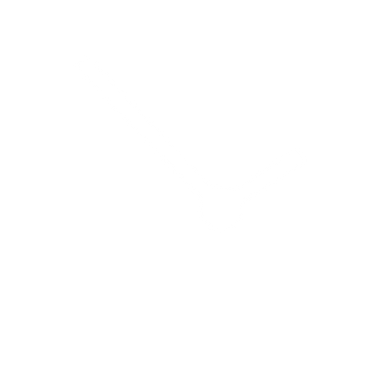 Minimalist Clock Hands Logo #ffffff