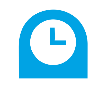 Desk Clock Arch Logo #00a3e4