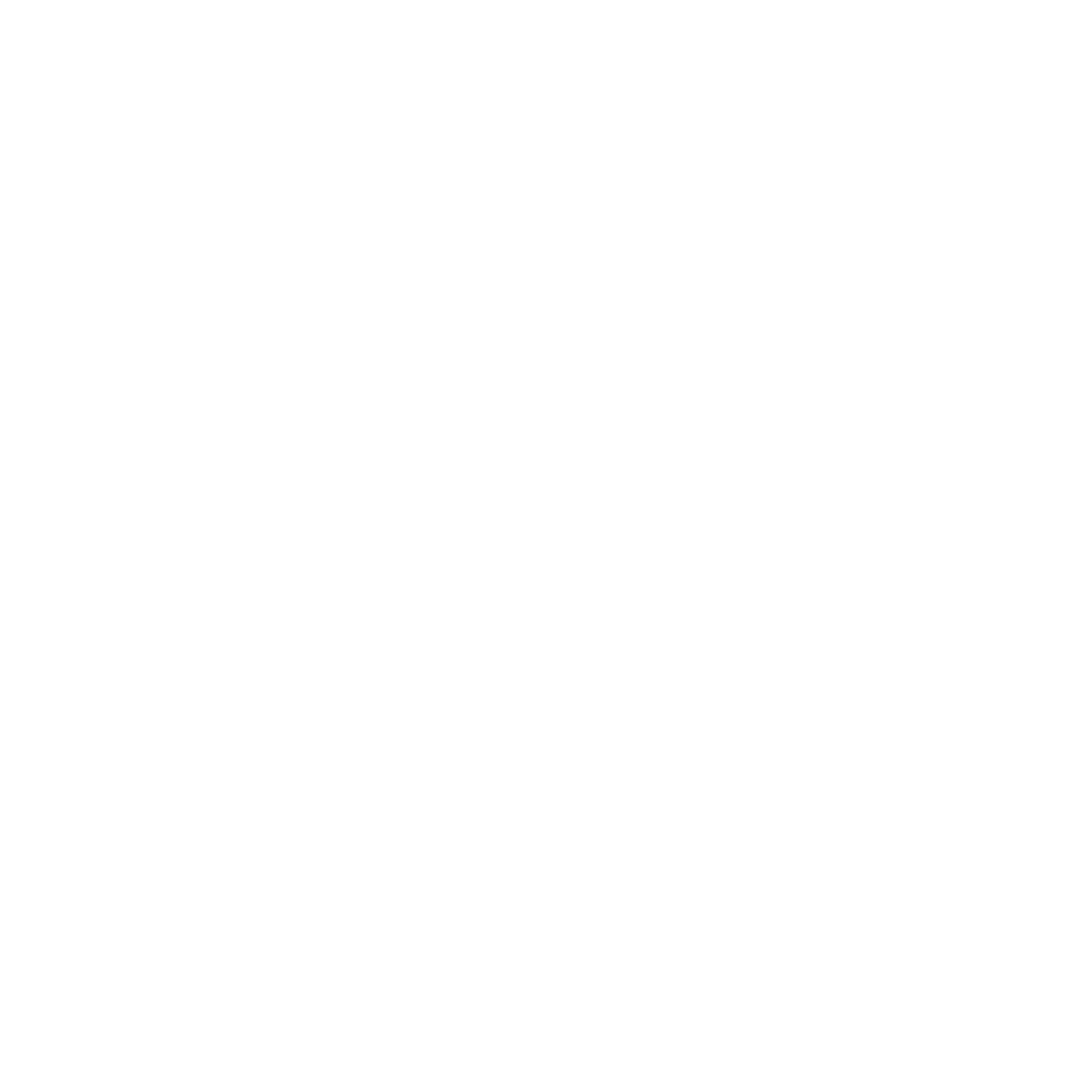 Clock Hand Dial Logo #ffffff