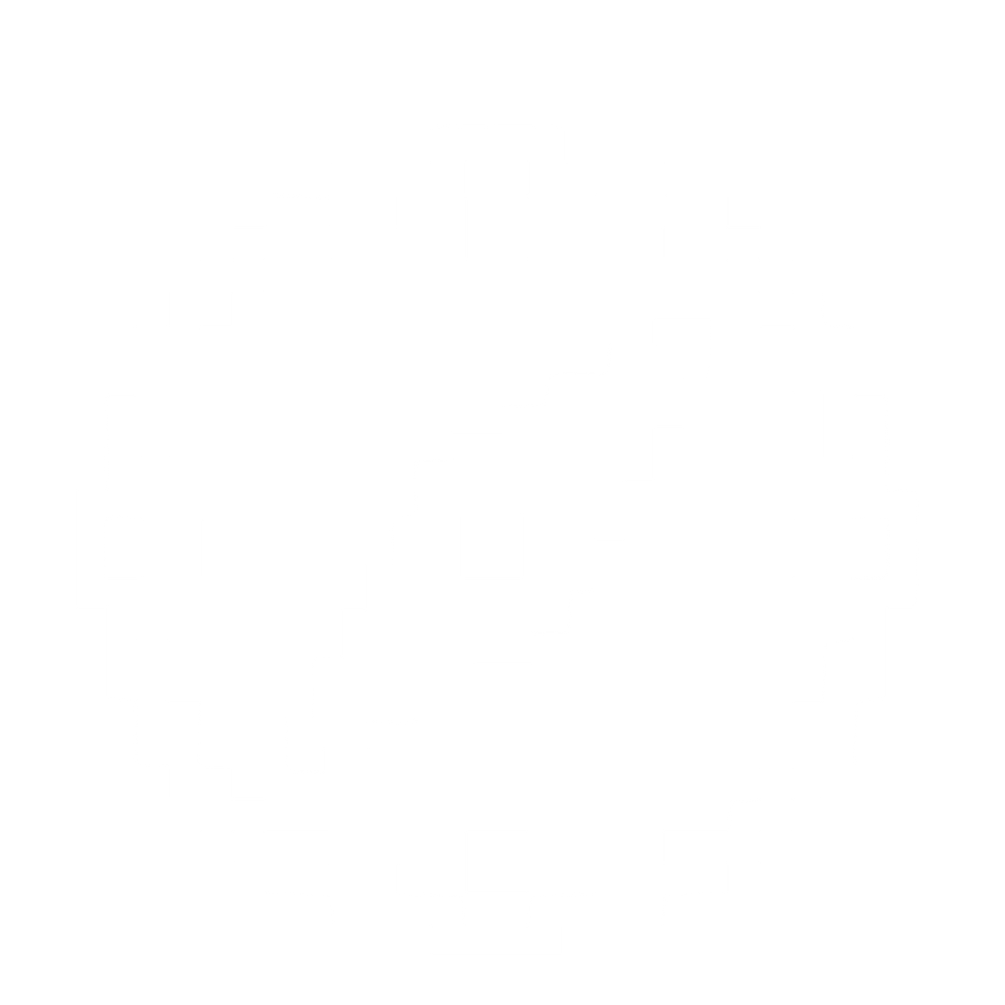 Pixel Compass Logo #ffffff