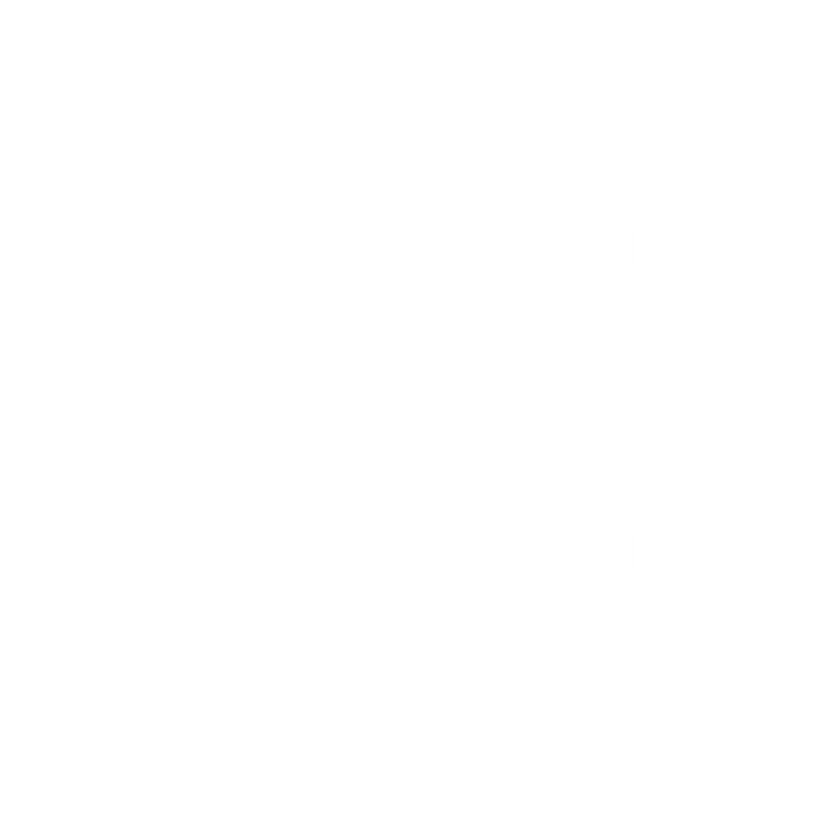 Pixel Compass Rose Logo #ffffff