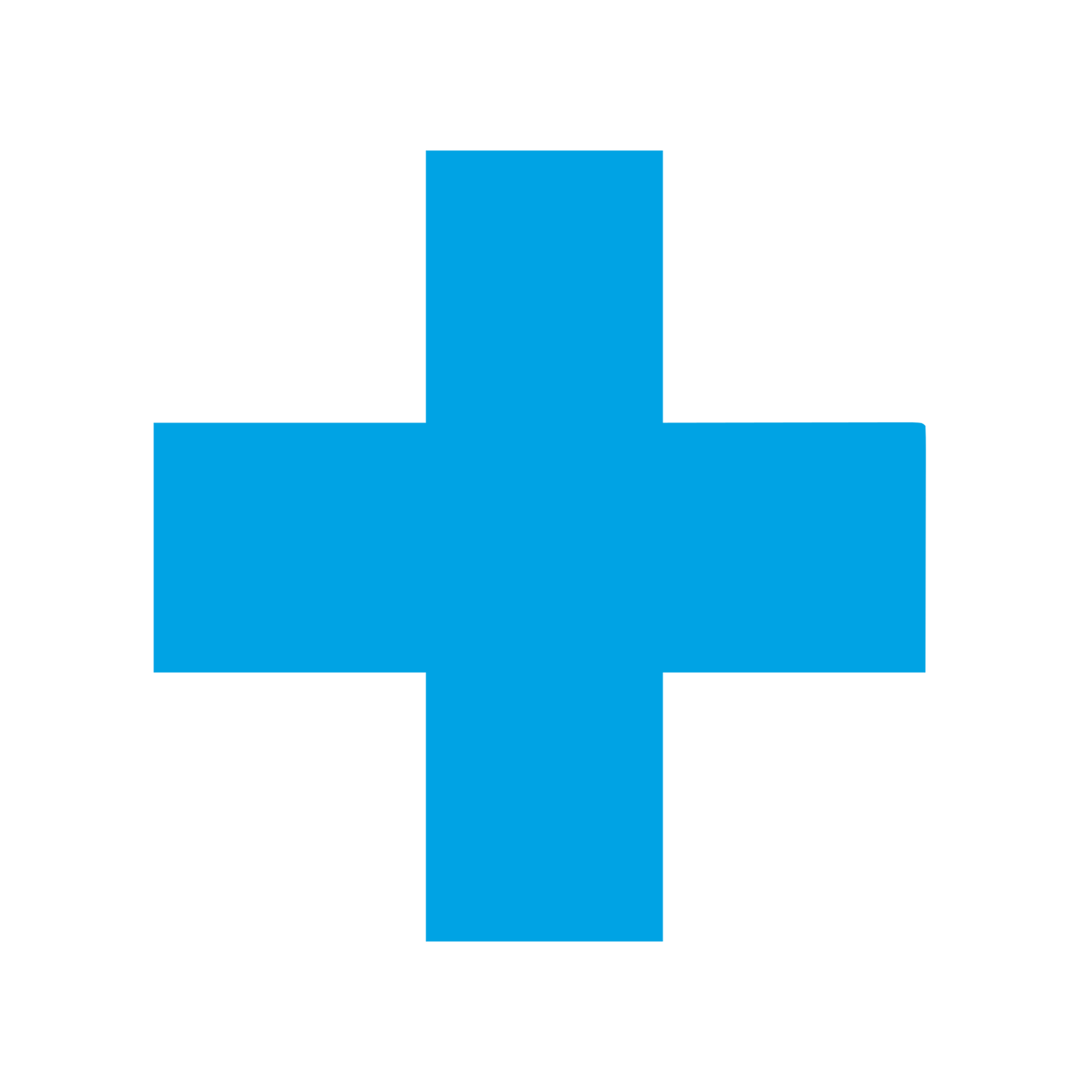 Swiss Cross Plus Logo #00a3e4