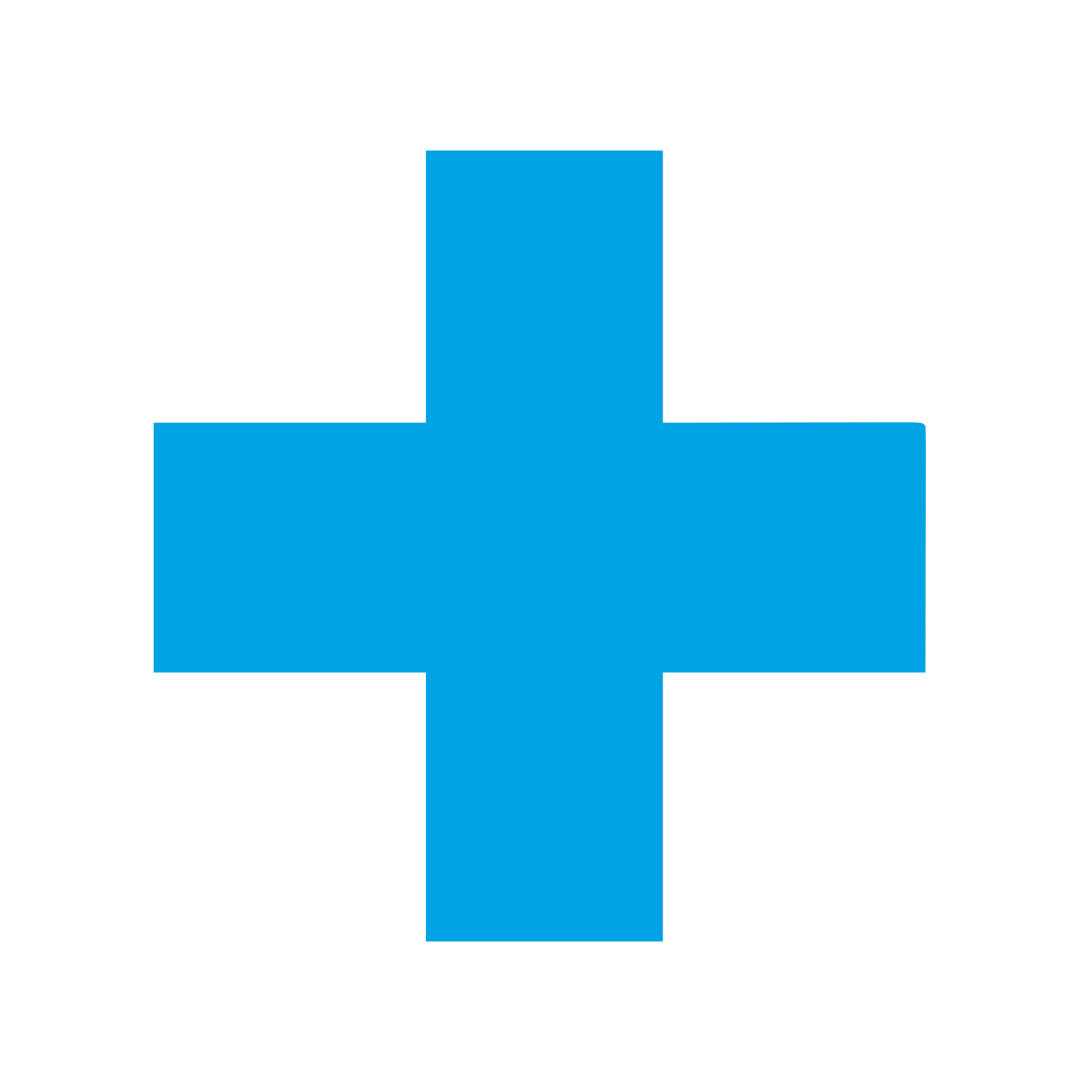 Swiss Cross Plus Logo #00a3e4