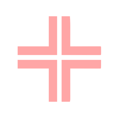 Swiss Double Bar Cross Logo #ffa6a6