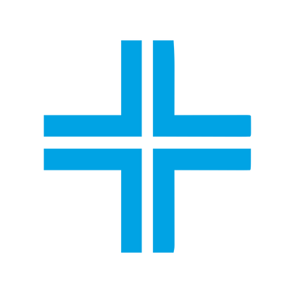 Swiss Double Bar Cross Logo #00a3e4