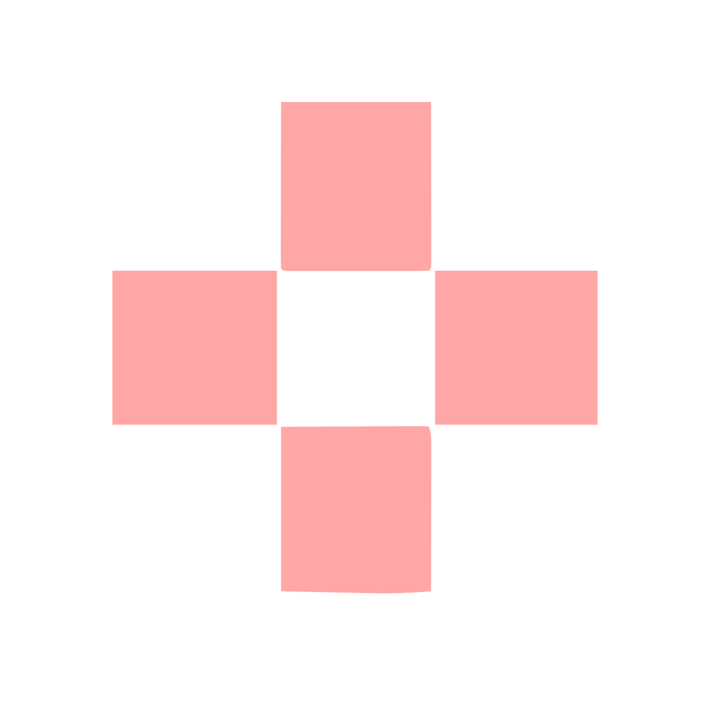 Swiss Cross Block Logo #ffa6a6