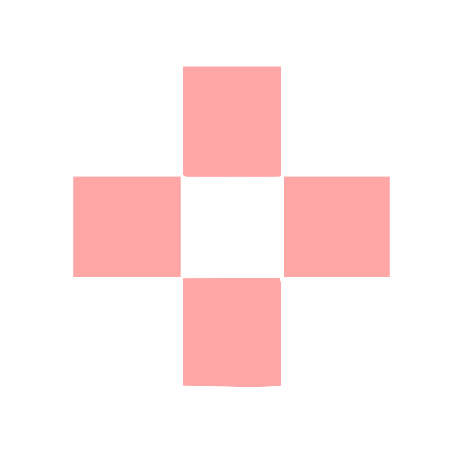 Swiss Cross Block Logo #ffa6a6