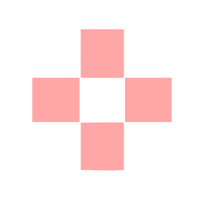 Swiss Cross Block Logo #ffa6a6