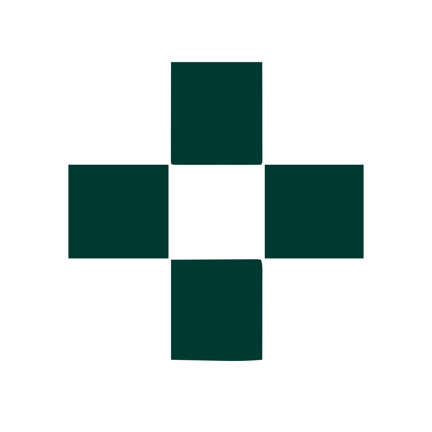 Swiss Cross Block Logo #003932