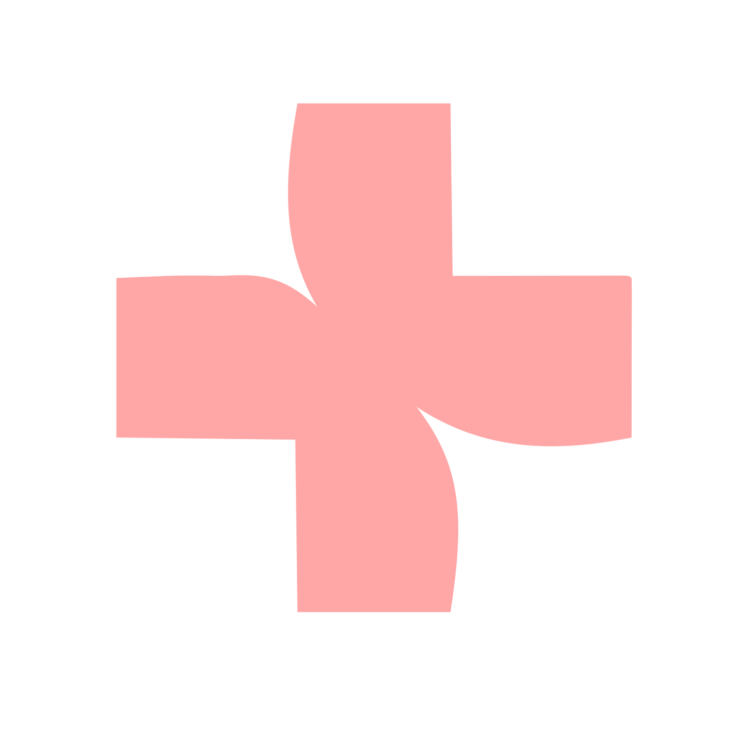 Swiss Cross Cut Logo #ffa6a6