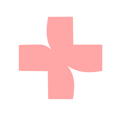 Swiss Cross Cut Logo #ffa6a6