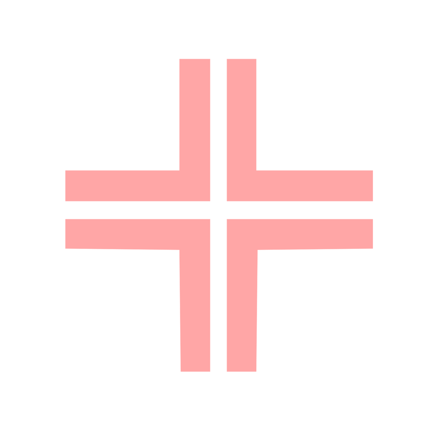 Swiss Cross Intersection Logo #ffa6a6