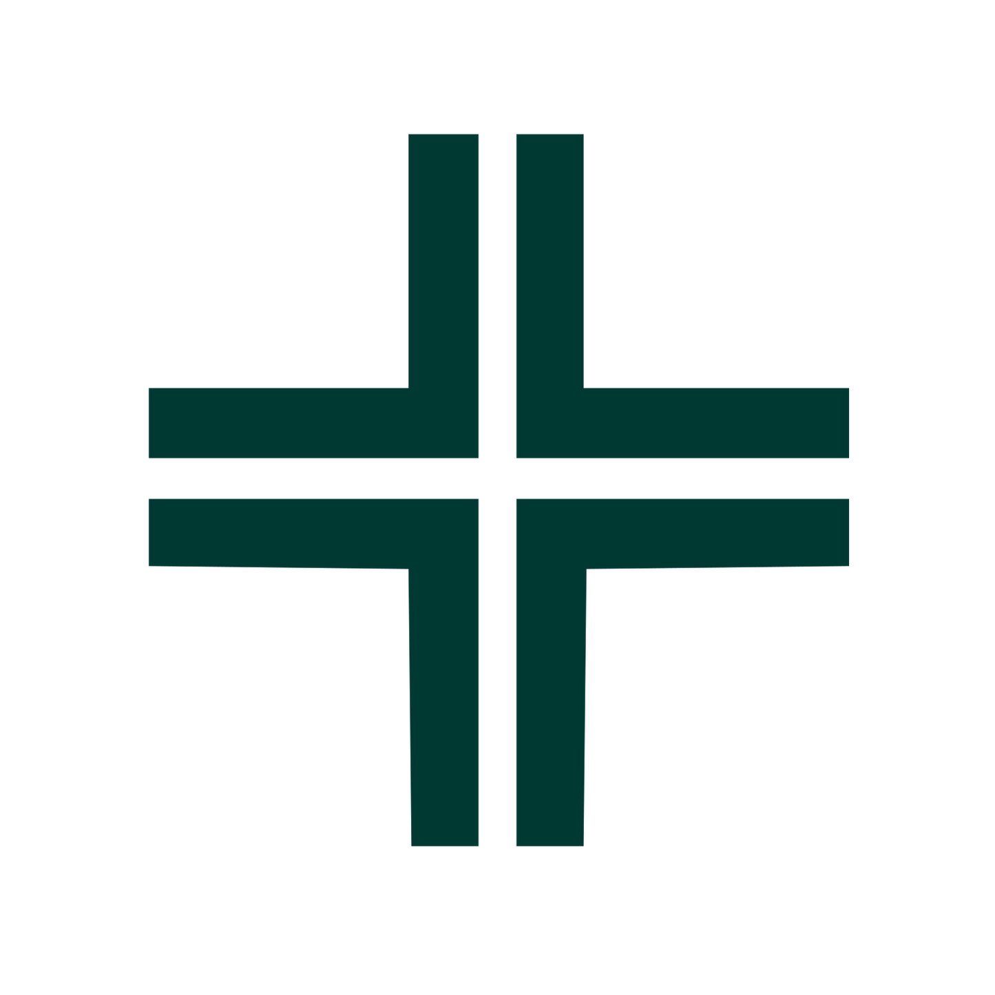 Swiss Cross Intersection Logo #003932