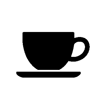 Teacup Saucer Pictogram Logo