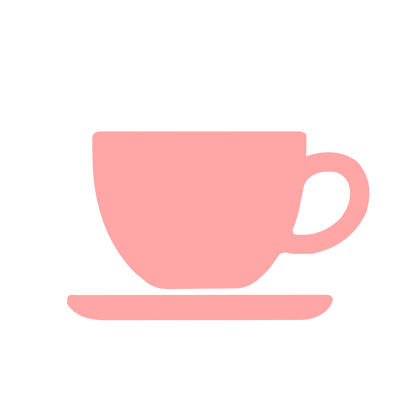 Teacup Saucer Pictogram Logo #ffa6a6
