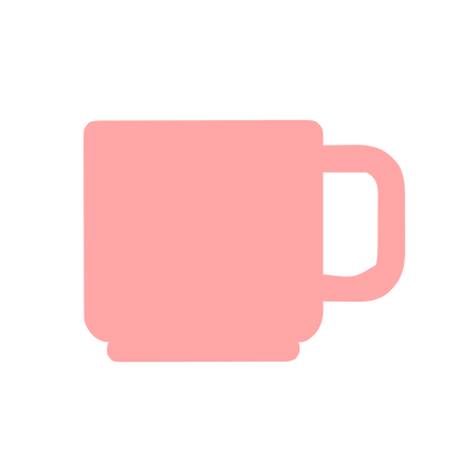 Coffee Mug Pictogram Logo #ffa6a6