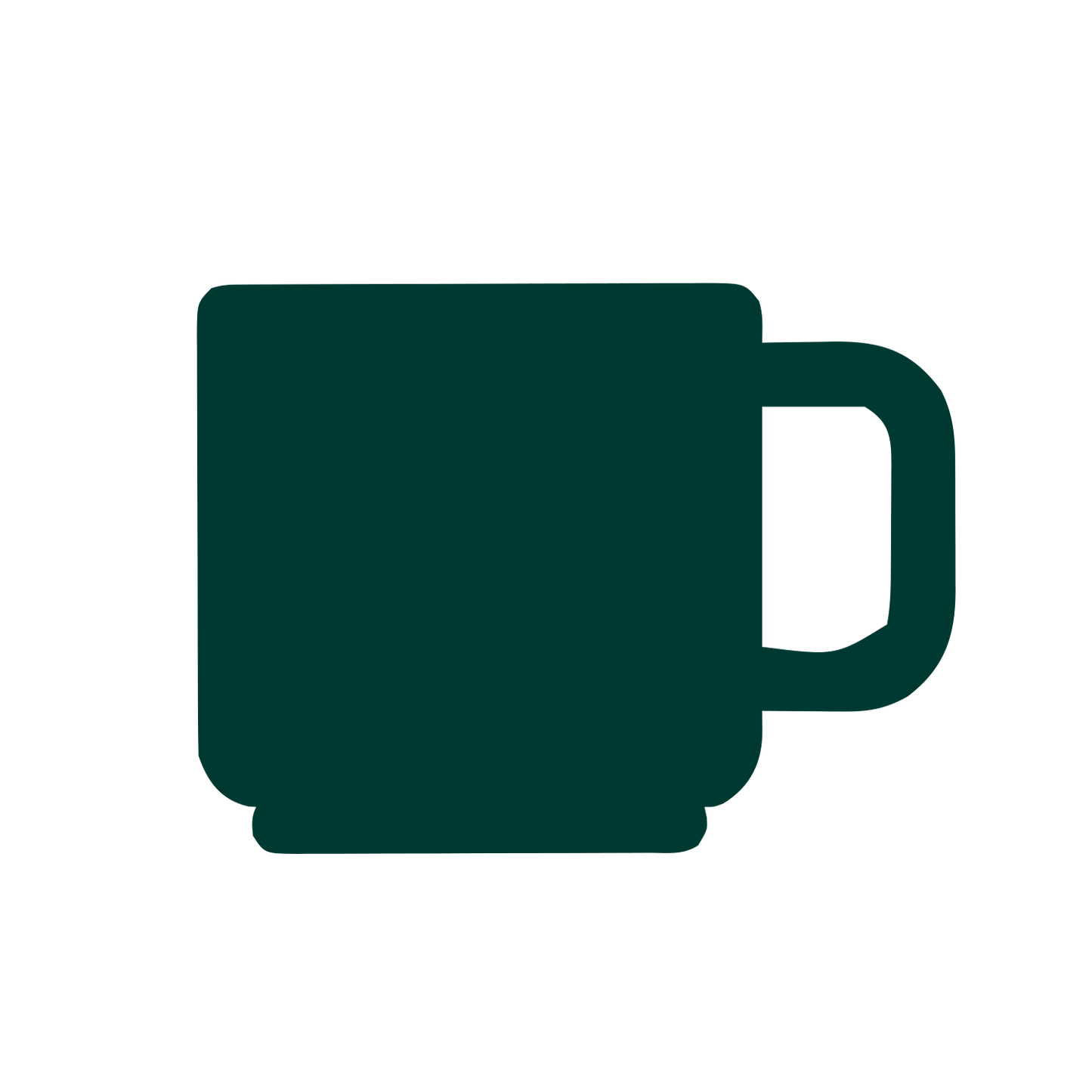 Coffee Mug Pictogram Logo #003932