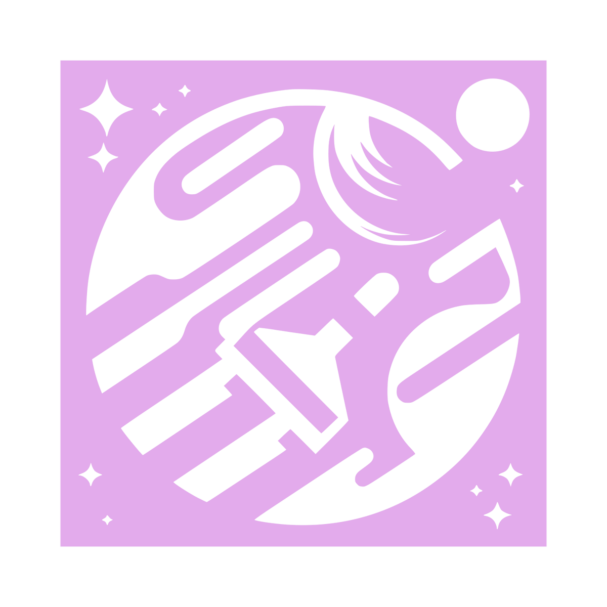 Space Logo #E3ABEC
