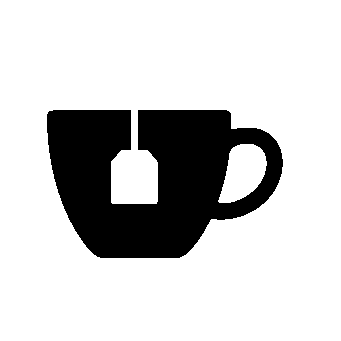 Tea Cup with Teabag Logo