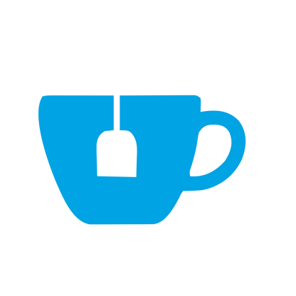 Tea Cup with Teabag Logo #00a3e4