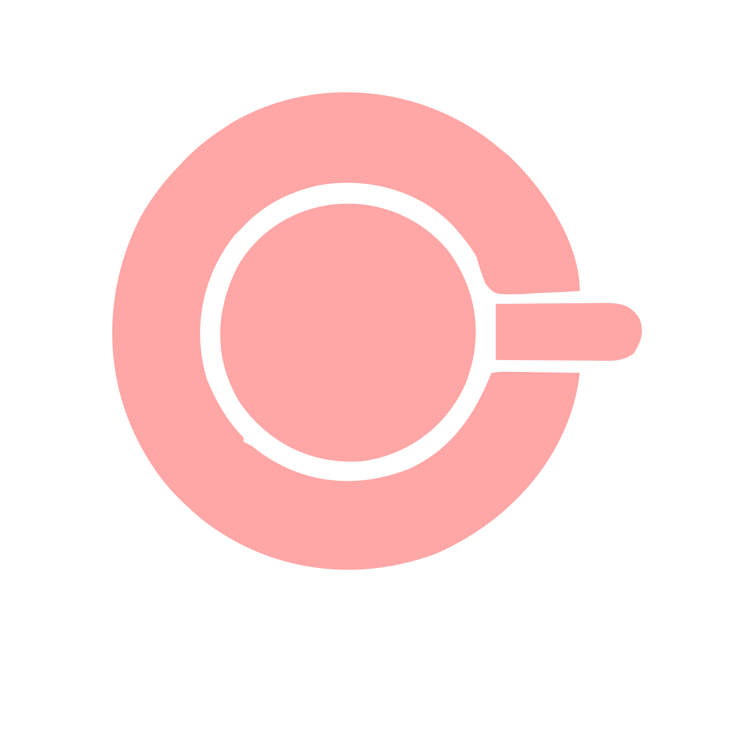 Teacup Saucer Pictogram Logo #ffa6a6