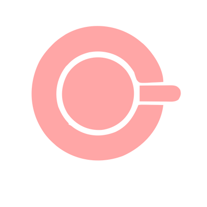 Teacup Saucer Pictogram Logo #ffa6a6