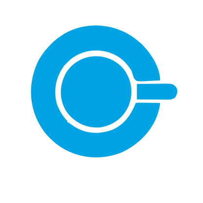 Teacup Saucer Pictogram Logo #00a3e4