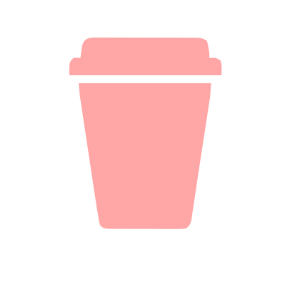 Takeaway Coffee Cup Logo #ffa6a6