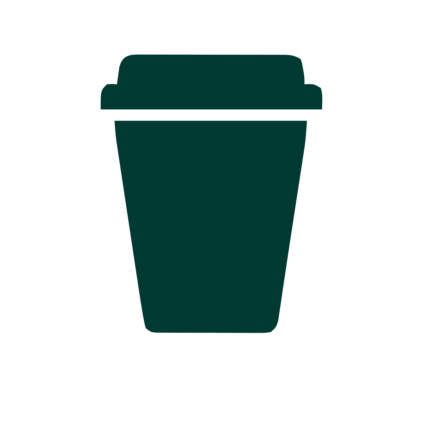 Takeaway Coffee Cup Logo #003932