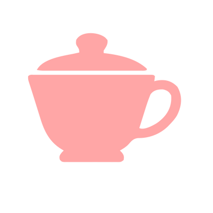 Teacup with Lid Logo #ffa6a6