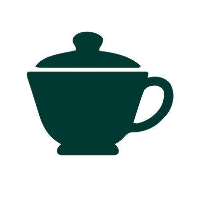Teacup with Lid Logo #003932