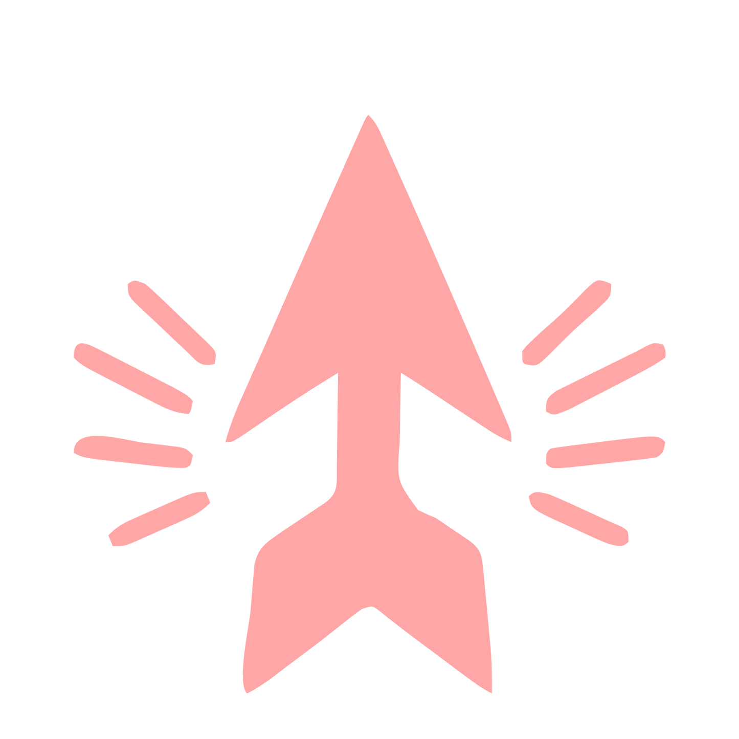 Tattoo Flash Arrow Logo #ffa6a6