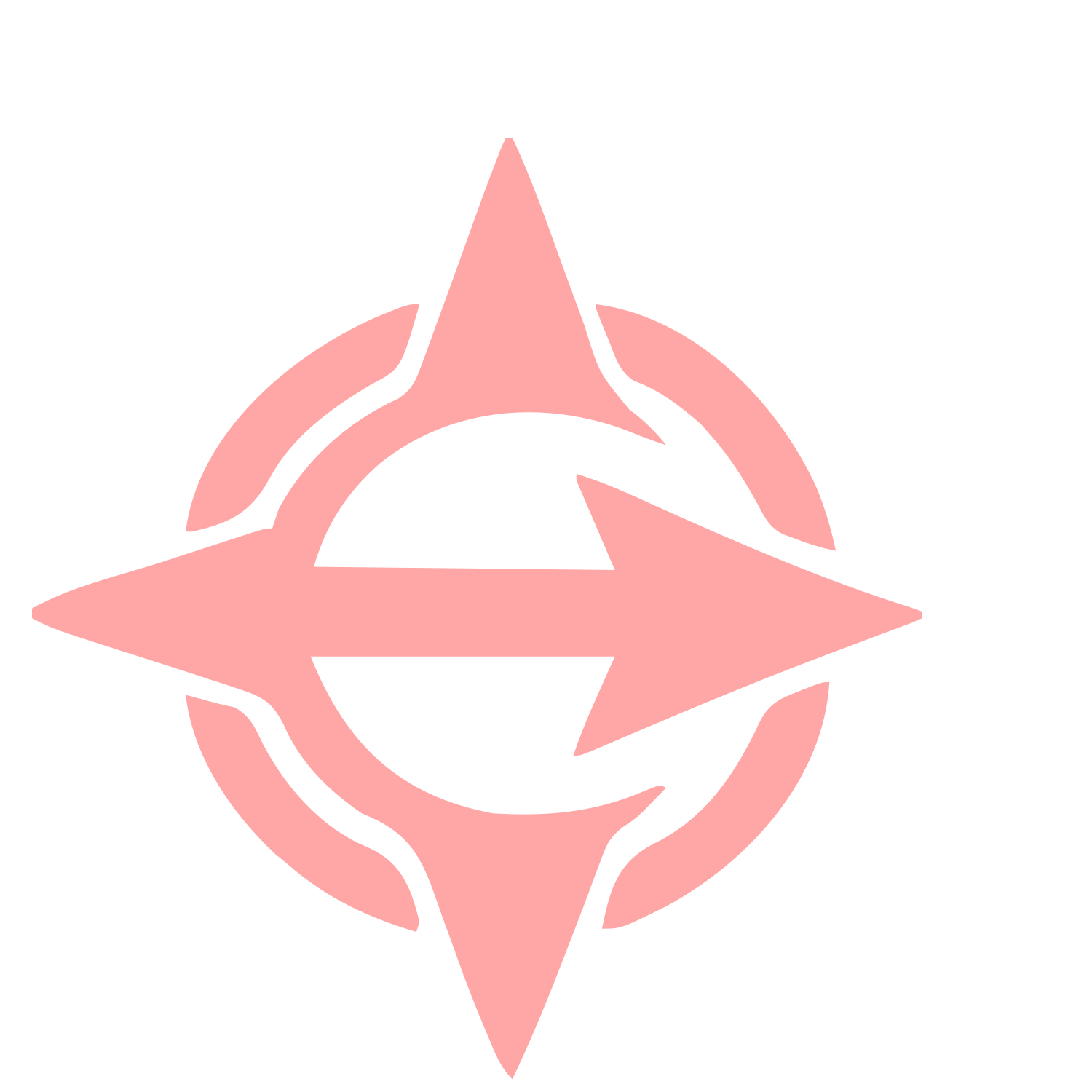 Compass Rose Arrow Logo #ffa6a6