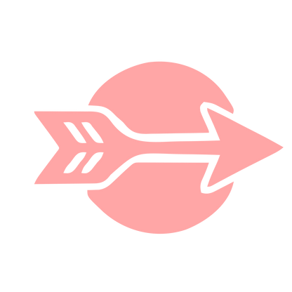Arrow Circle Tattoo Logo #ffa6a6