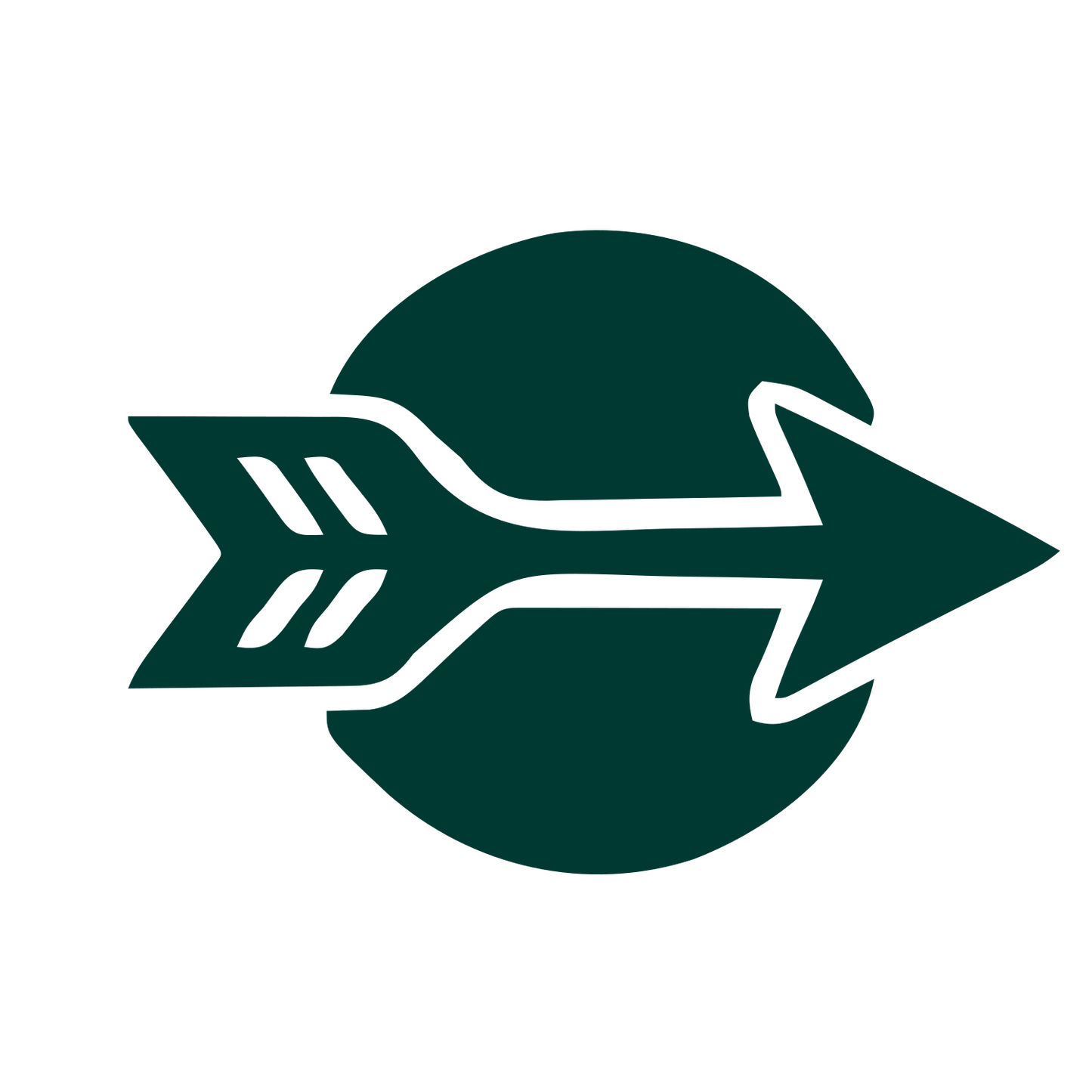 Arrow Circle Tattoo Logo #003932