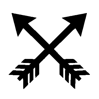 Crossed Arrows Tattoo Logo