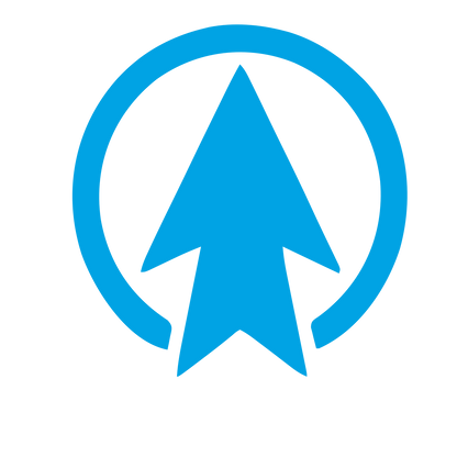 Arrow Circle Compass Logo #00a3e4