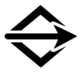 Arrow Through Diamond Logo