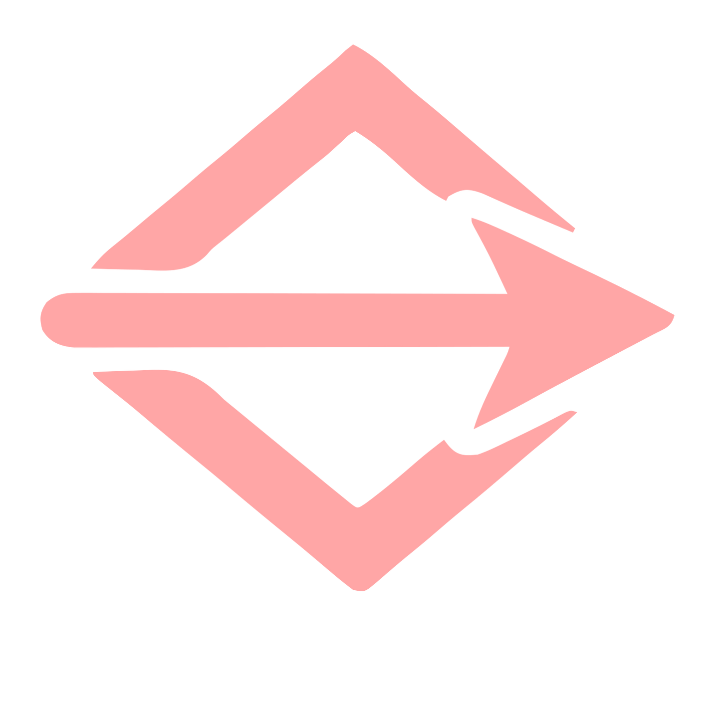 Arrow Through Diamond Logo #ffa6a6